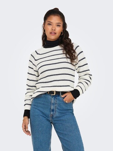 JDY - Pullover 'Ellen' em branco: frente