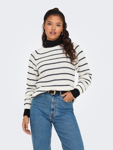 JDY Pullover 'Ellen' i hvid: forside