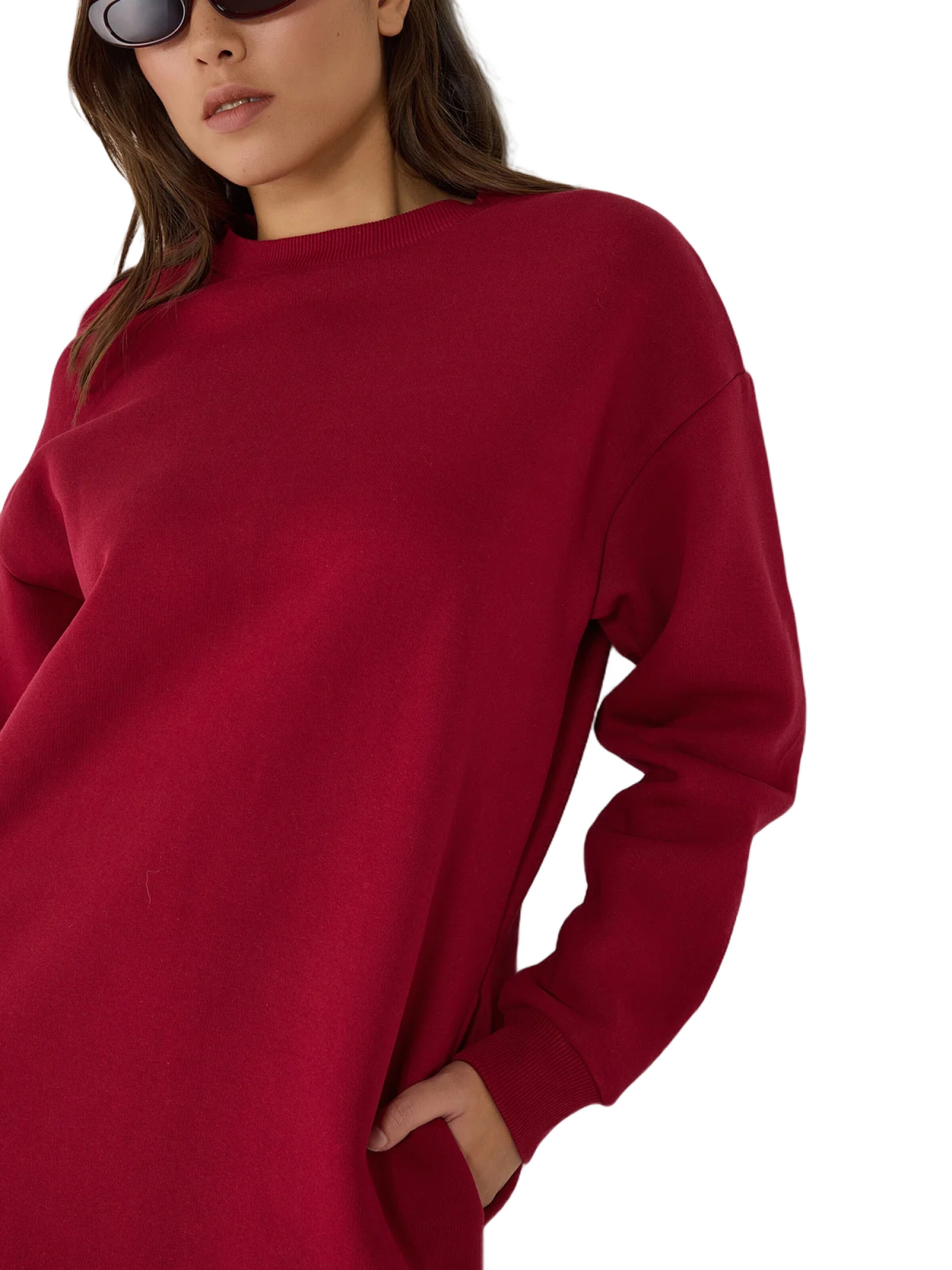 No Matter What Sweatshirt in Rood