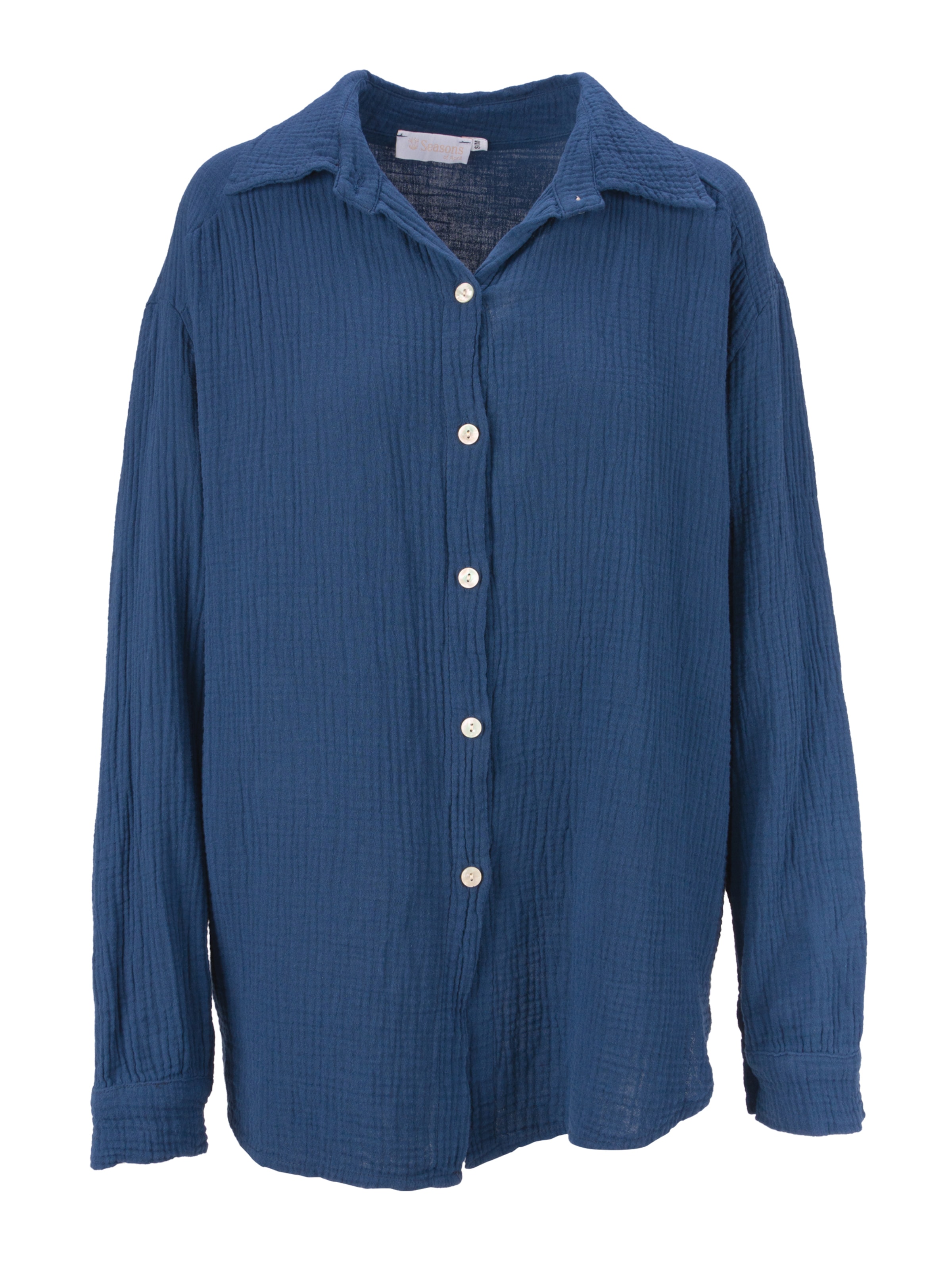 Seasons of April Blouse 'Sasha' in Blauw: voorkant