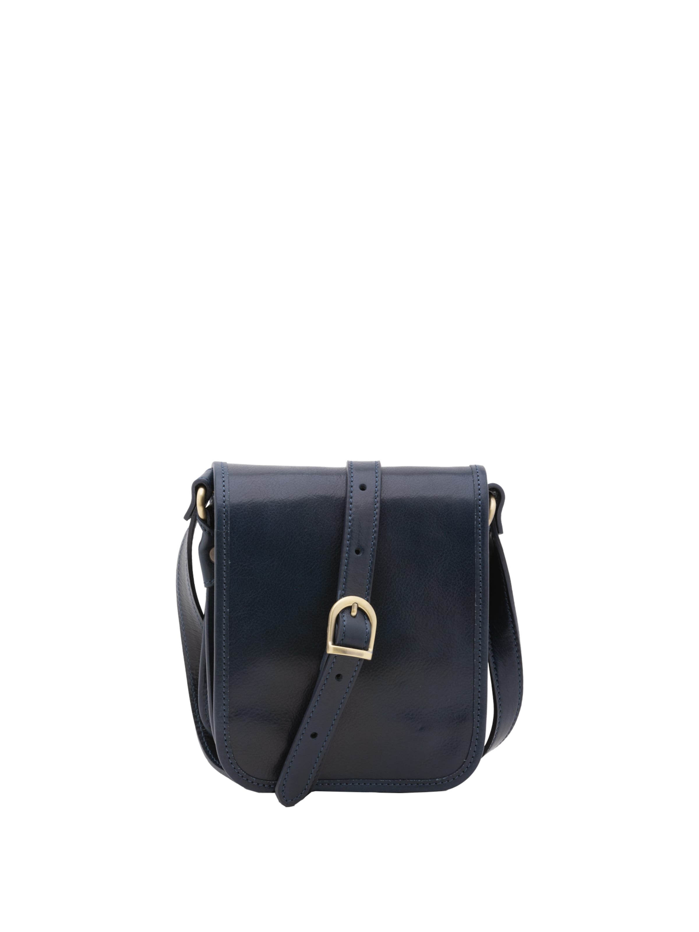 Borsa a tracolla 'Borsa a tracolla uomo vera pelle con calamita - Made in Italy' di I Fratelli in blu: frontale