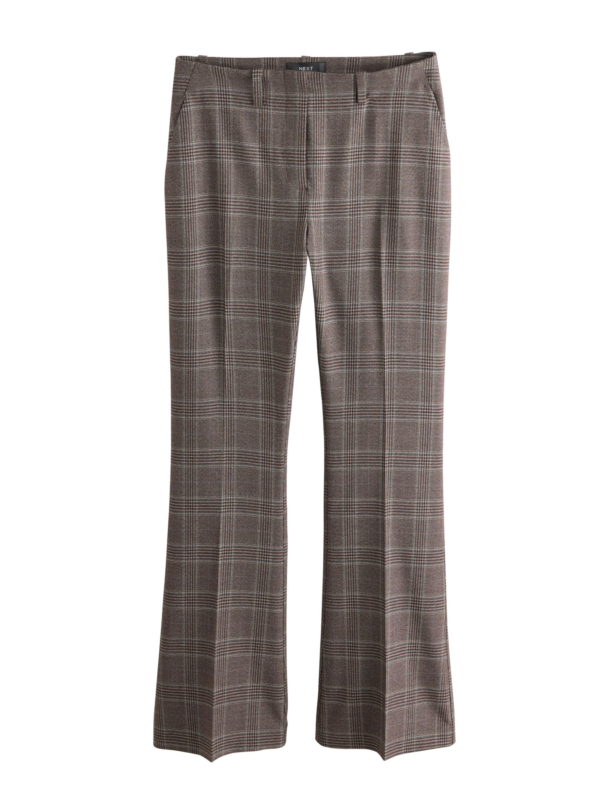 Pantaloni con piega frontale in 32/Petite Next di colore terra d'ombra / marrone chiaro / marrone scuro, Visualizzazione prodotti
