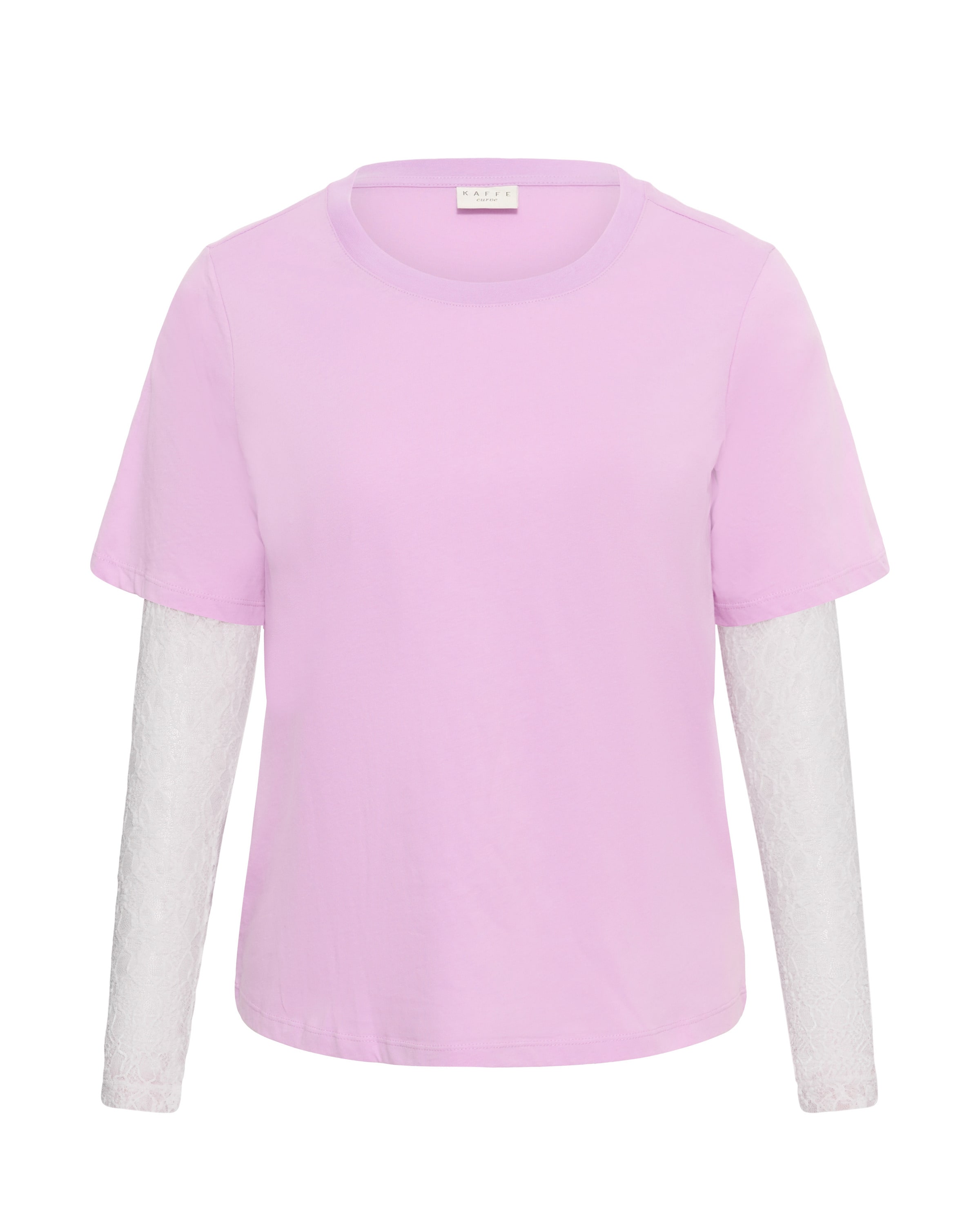 KAFFE CURVE Shirt in Pink: front