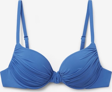 CALZEDONIA Push-up Bikinitop 'INDONESIA' in Blau: Vorderseite