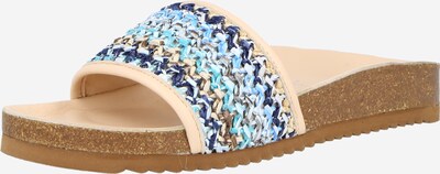 SUNSHINE Pantolette 'Jula Hemp' in beige / blau / hellblau, Produktansicht