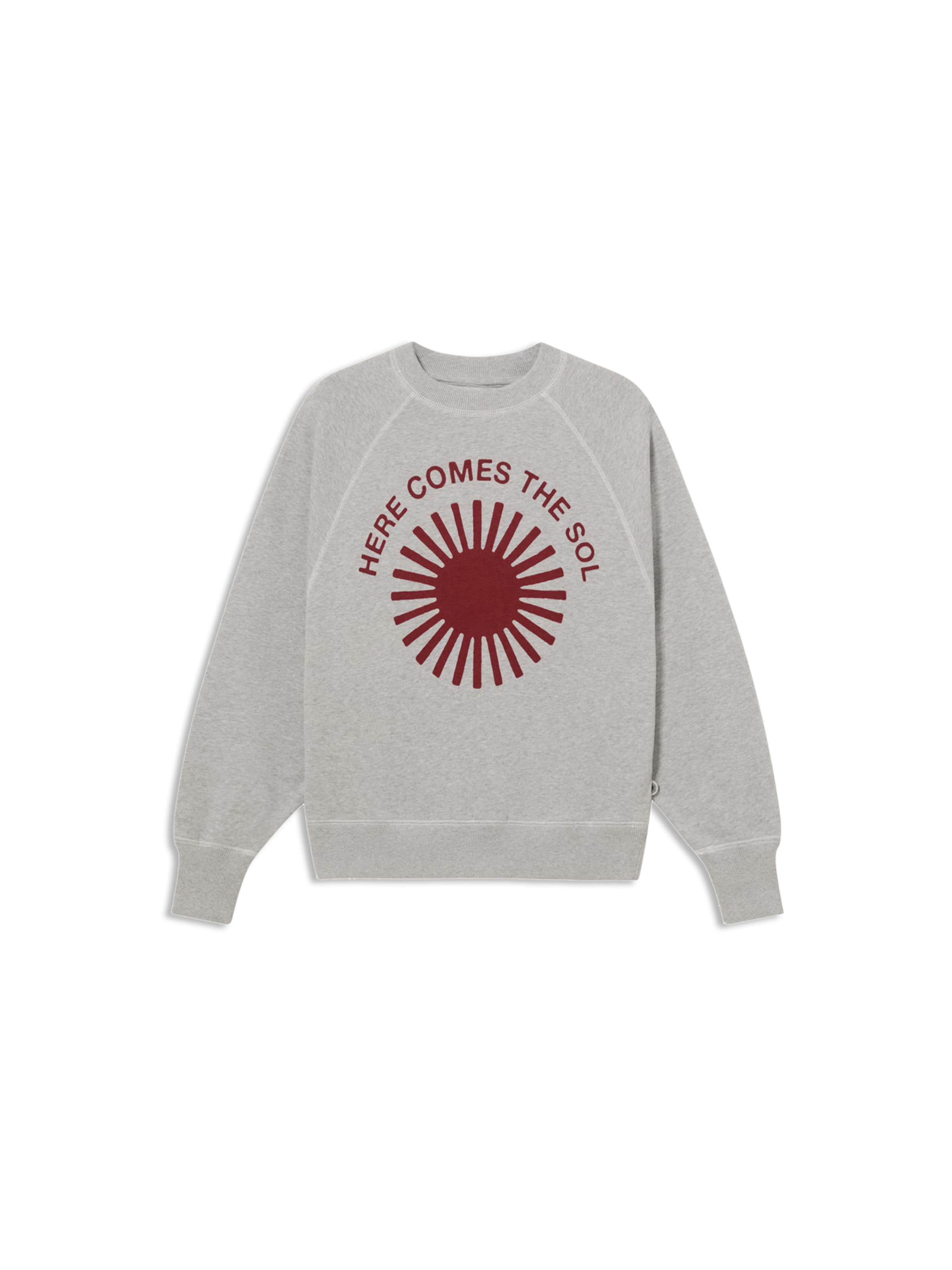 Thinking MU Sweatshirt ' SOL ' in Grey: front