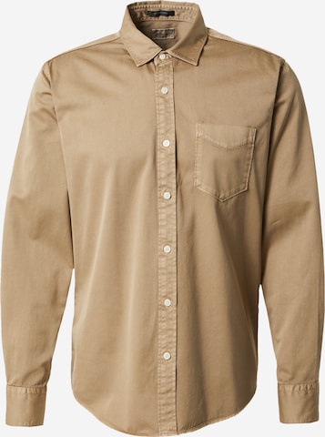 Coupe regular Chemise REPLAY en marron : devant