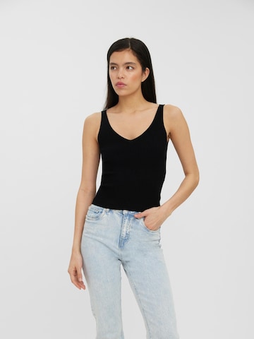 VERO MODA Knitted Top 'GLORY' in Black: front