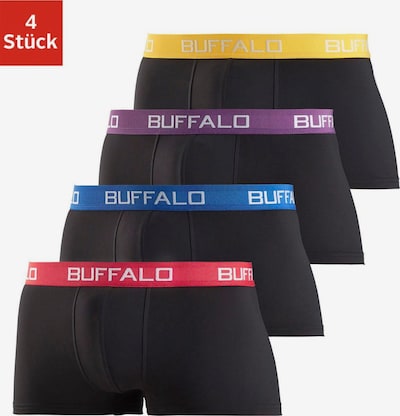 BUFFALO Bokserishortsit koossa S värissä keltainen / lila / punainen / musta, Tuotenäkymä