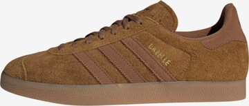 Baskets basses 'Gazelle' ADIDAS ORIGINALS en marron : devant