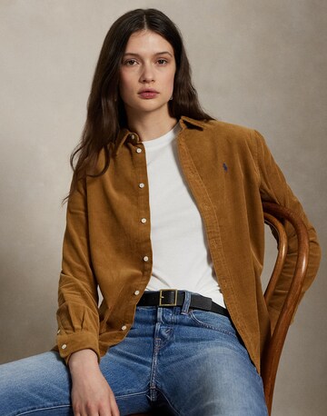 Polo Ralph Lauren Blouse '14 WALE' in Brown: front