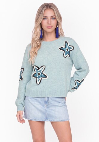 IZIA - Jersey en azul: frente