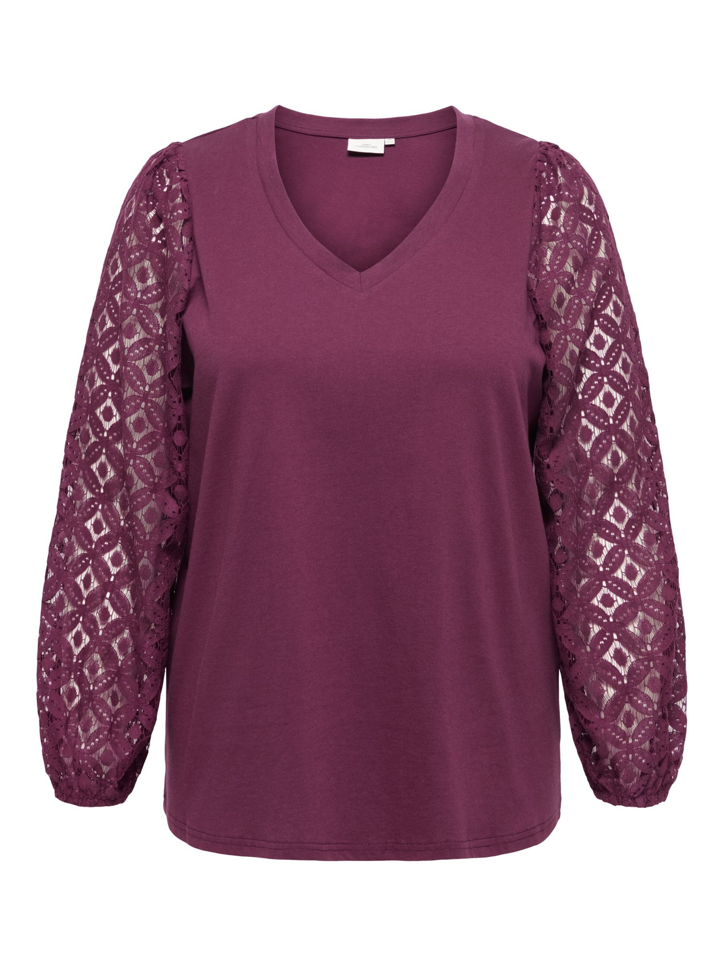 ONLY Carmakoma Blouse 'CAREffie' in Rood: voorkant