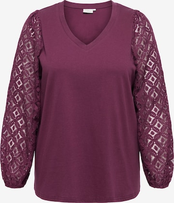 ONLY Carmakoma Blouse 'CAREffie' in Rood: voorkant