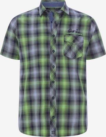 Jan Vanderstorm Button Up Shirt 'Hilsing' in Green: front