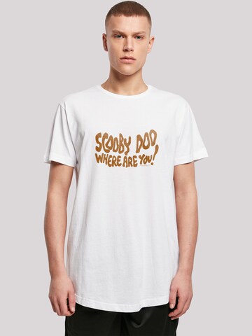 F4NT4STIC Shirt 'Where Are You Spooky' in Wit: voorkant