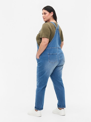 Zizzi Regular Jean Overalls in Blue