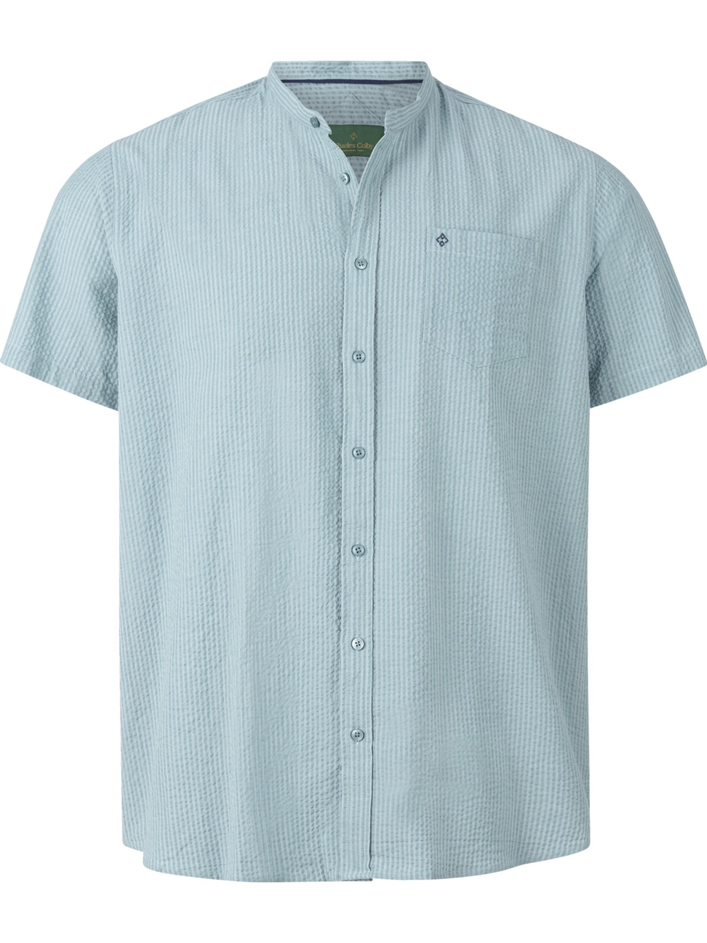 Charles Colby Comfort Fit Doppelpack Hemd ' Duke Carrey ' in Blau