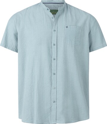 Charles Colby Comfort fit Button Up Shirt ' Duke Carrey ' in Blue