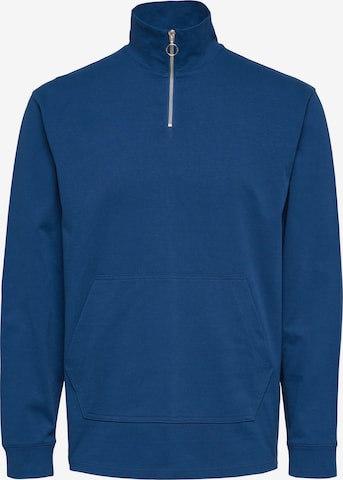 SELECTED HOMME Sweatshirt 'PAWLEY' in Blue: front