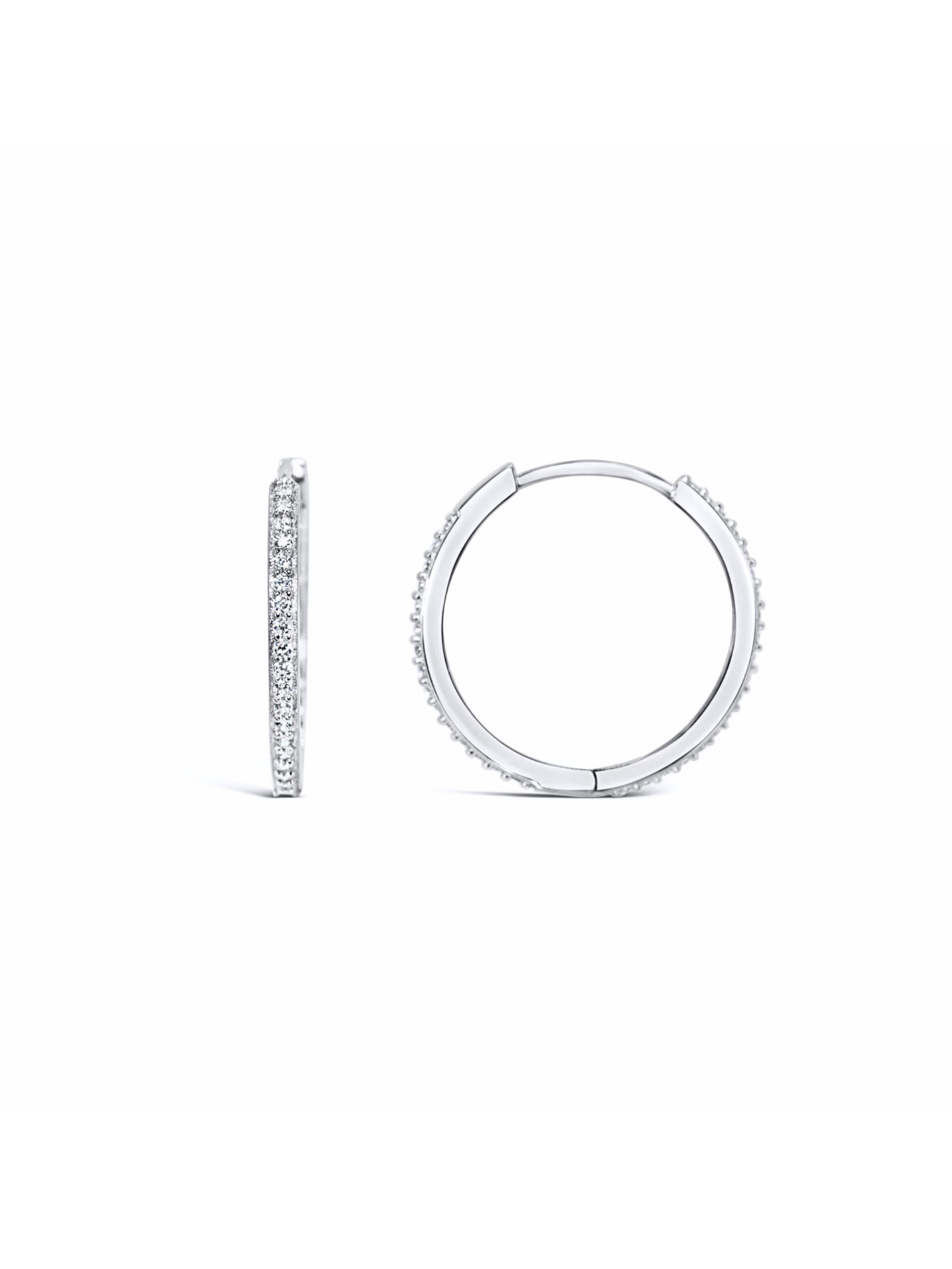 ARS-ARGENTI Earrings 'SEXY SKINNY HOOPS I silver' in Silver, Item view