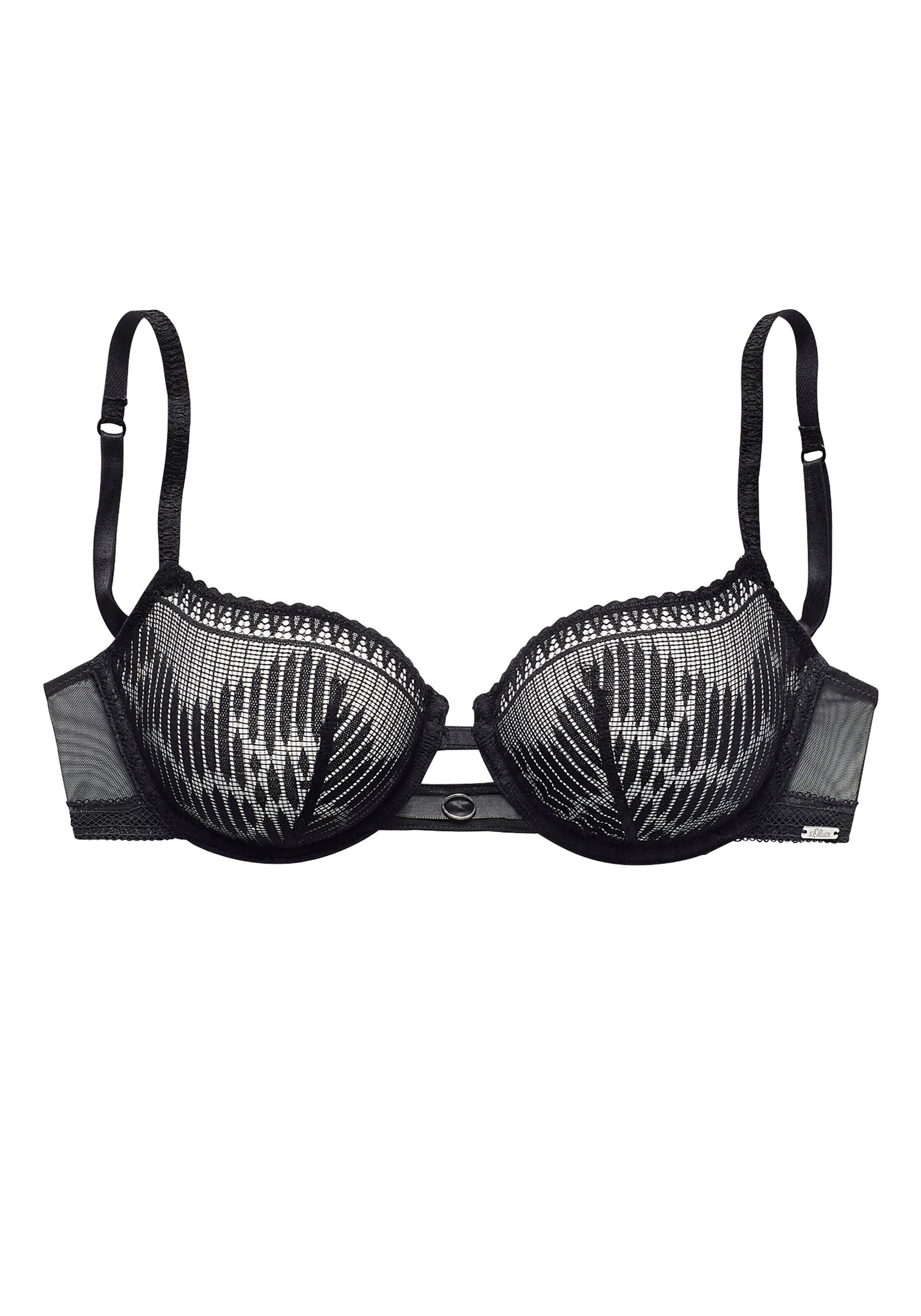 s.Oliver Bra in Black: front