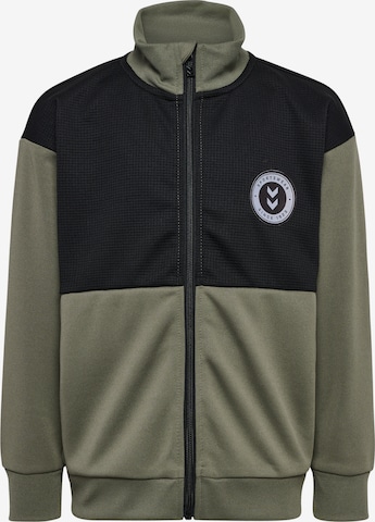 Hummel Sweatvest 'ODIN ' in Groen: voorkant