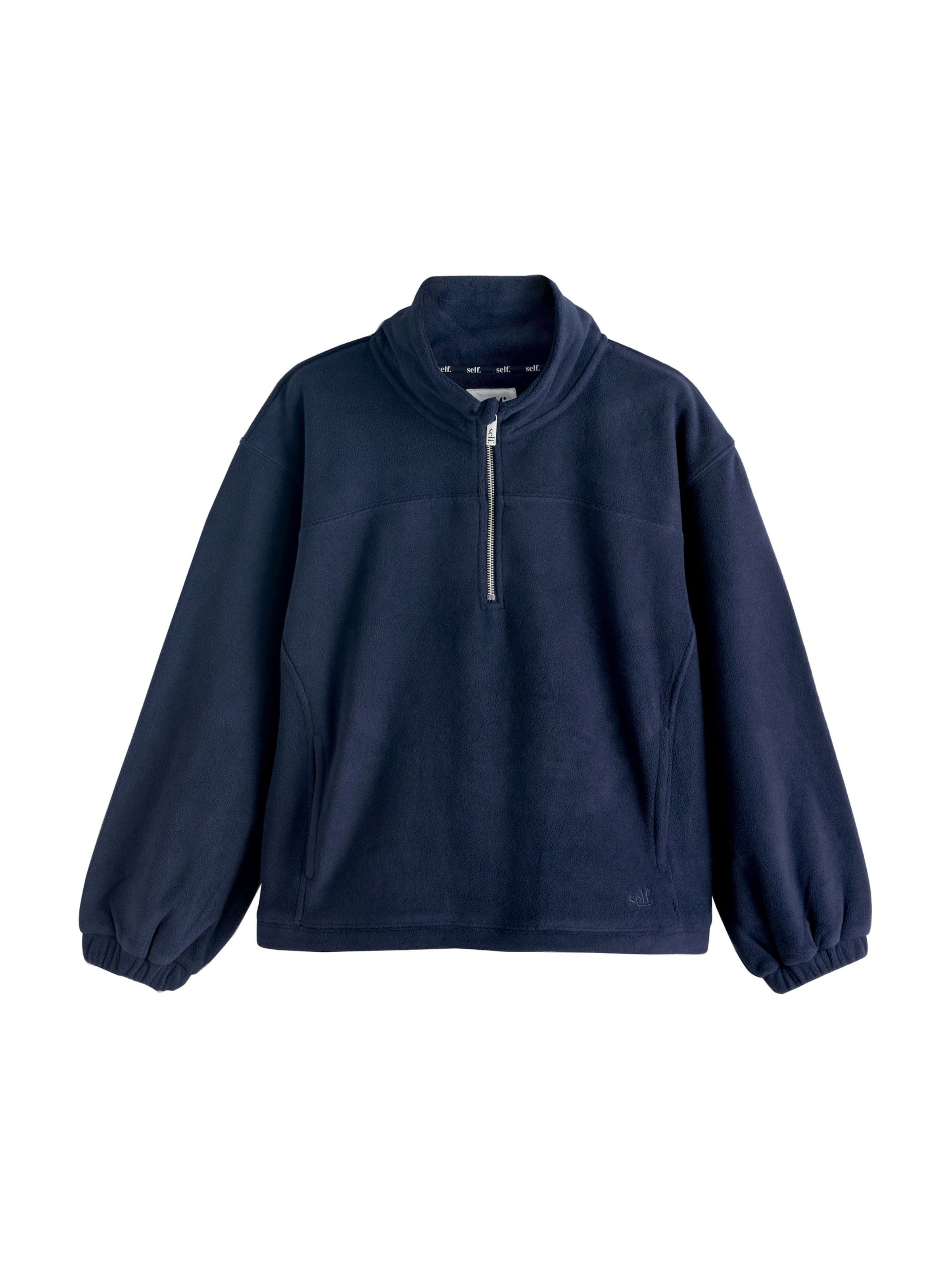 Pullover di self. in blu: frontale