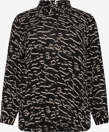 Chemisier 'KC Lune' KAFFE CURVE en noir : devant