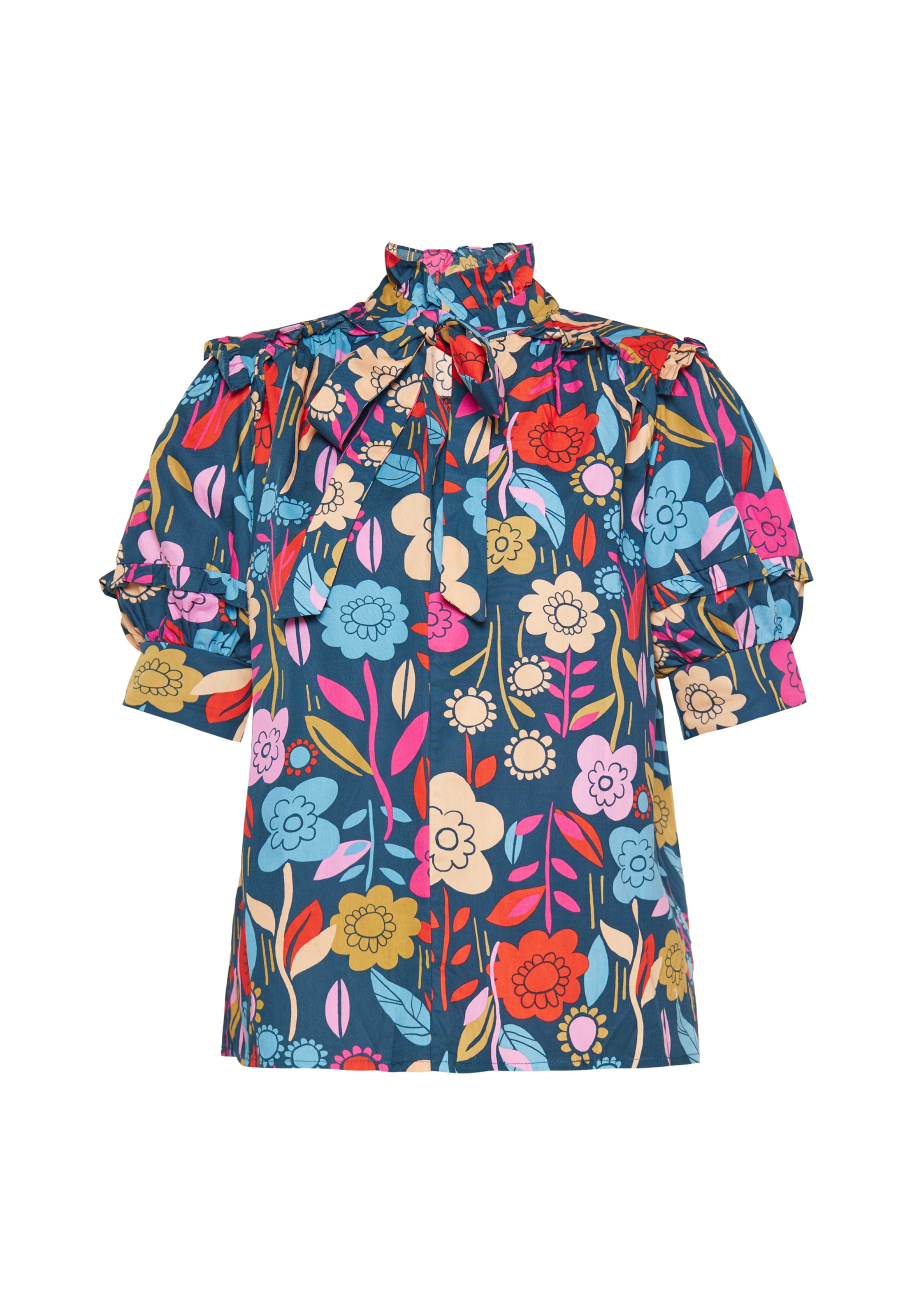 Chemisier 'Fashion Look' Usha en bleu : devant