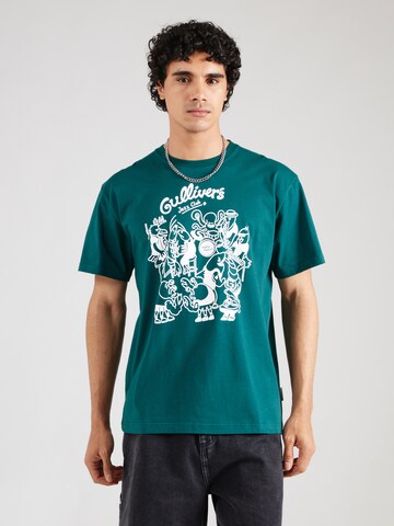 Cleptomanicx T-Shirt 'Gullivers' in Grün: Vorderseite