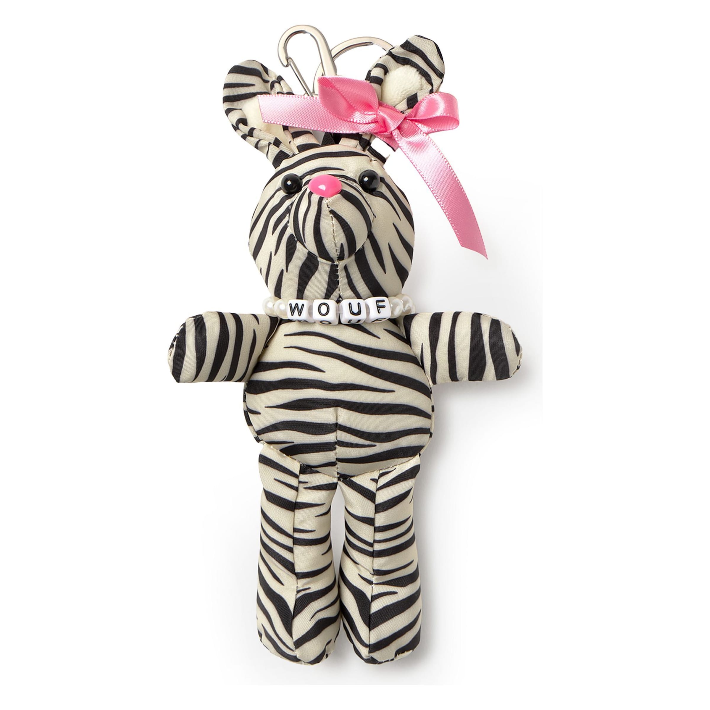 Wouf Schlüsselanhänger in Schwarz: Vorderseite