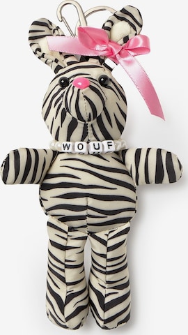 Wouf Schlüsselanhänger in Schwarz: Vorderseite