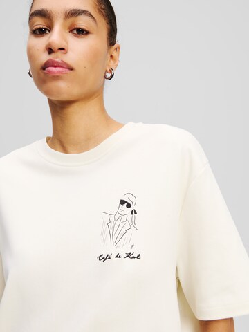 Karl Lagerfeld Shirt 'KL x Jorge Parra' in Beige