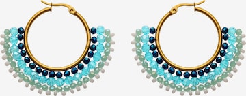Boucles d'oreilles IZIA en bleu : devant