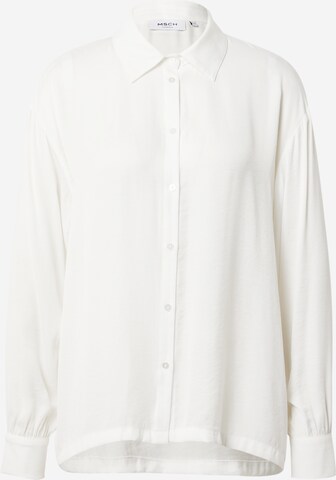 Camicia da donna 'Stefana' di MSCH COPENHAGEN in bianco: frontale