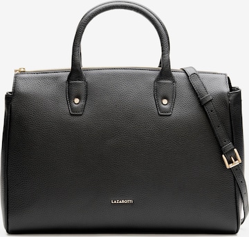 Lazarotti Handbag 'Bologna Leather' in Black: front