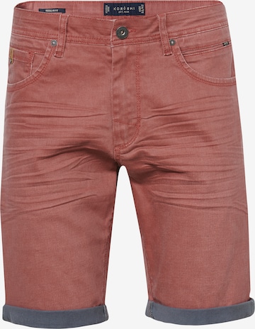 KOROSHI Regular Jeans in Rood: voorkant