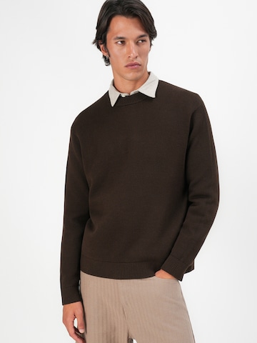 SELECTED Pullover 'SLHDANE' i brun