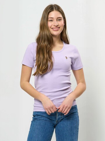 Top ' UWCarola ' de la U.S. POLO ASSN. pe mov: față