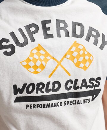 Superdry Shirt 'Auto Race Team' in Wit