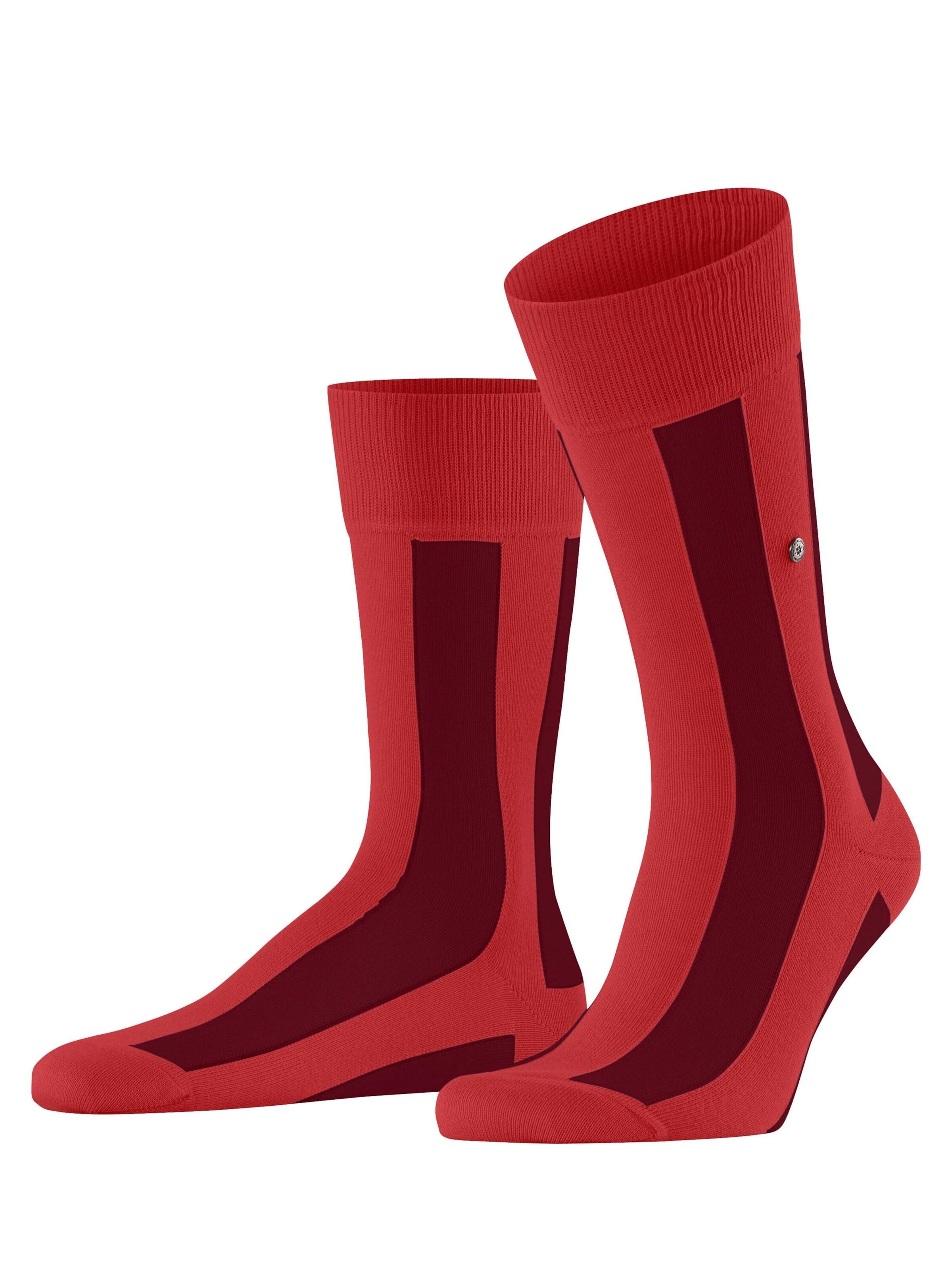 BURLINGTON Socks 'Retro Lines' in Pink: front
