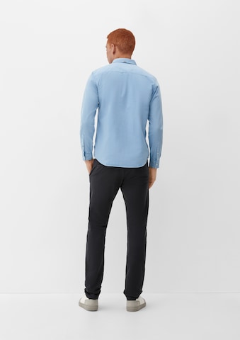 QS Regular Fit Hemd in Blau