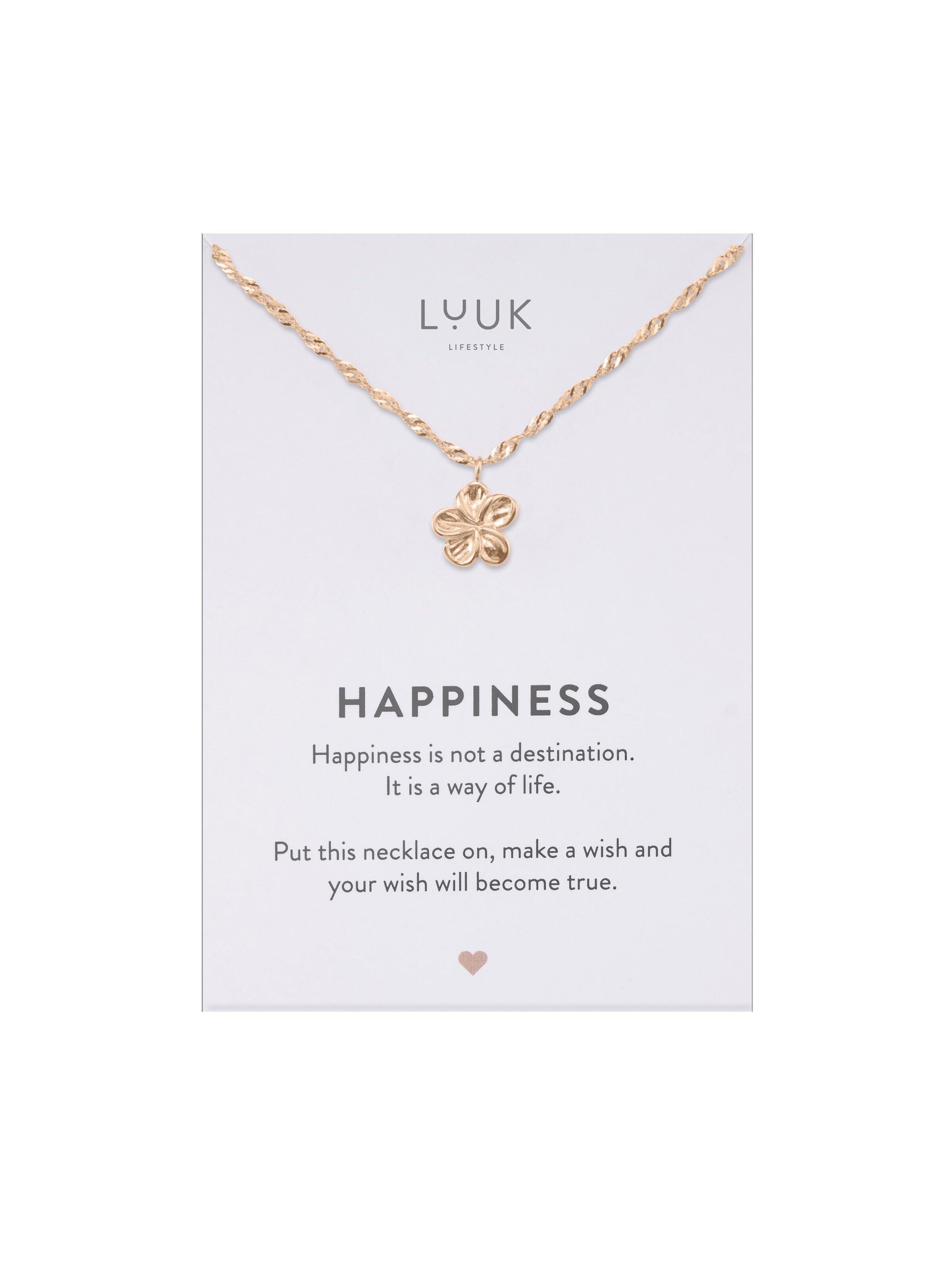 LUUK LIFESTYLE Necklace in Gold: front