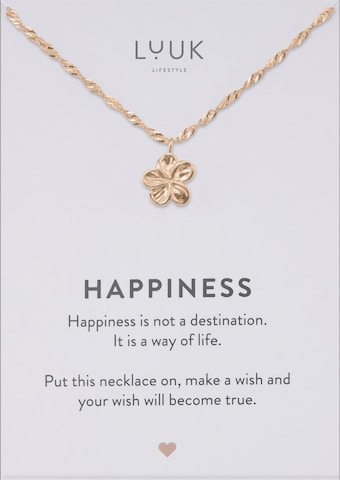 LUUK LIFESTYLE Necklace in Gold: front