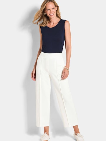Regular Pantalon Goldner en blanc
