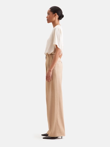 Regular Pantalon à pince 'March Drop 261' SEIDENSTICKER en beige