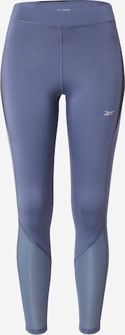 Skinny Pantalon de sport 'VECTOR' Reebok en bleu : devant