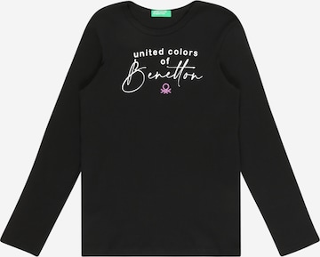 UNITED COLORS OF BENETTON Shirt in Black: front