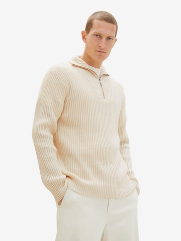 TOM TAILOR Sweater in Beige